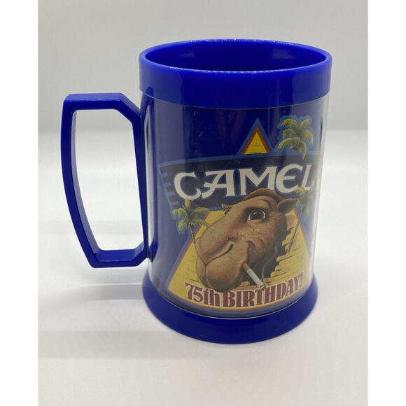 Camel 75th Birthday Plastic Mug - Joe Camel 1988 - Picture 1 of 3
